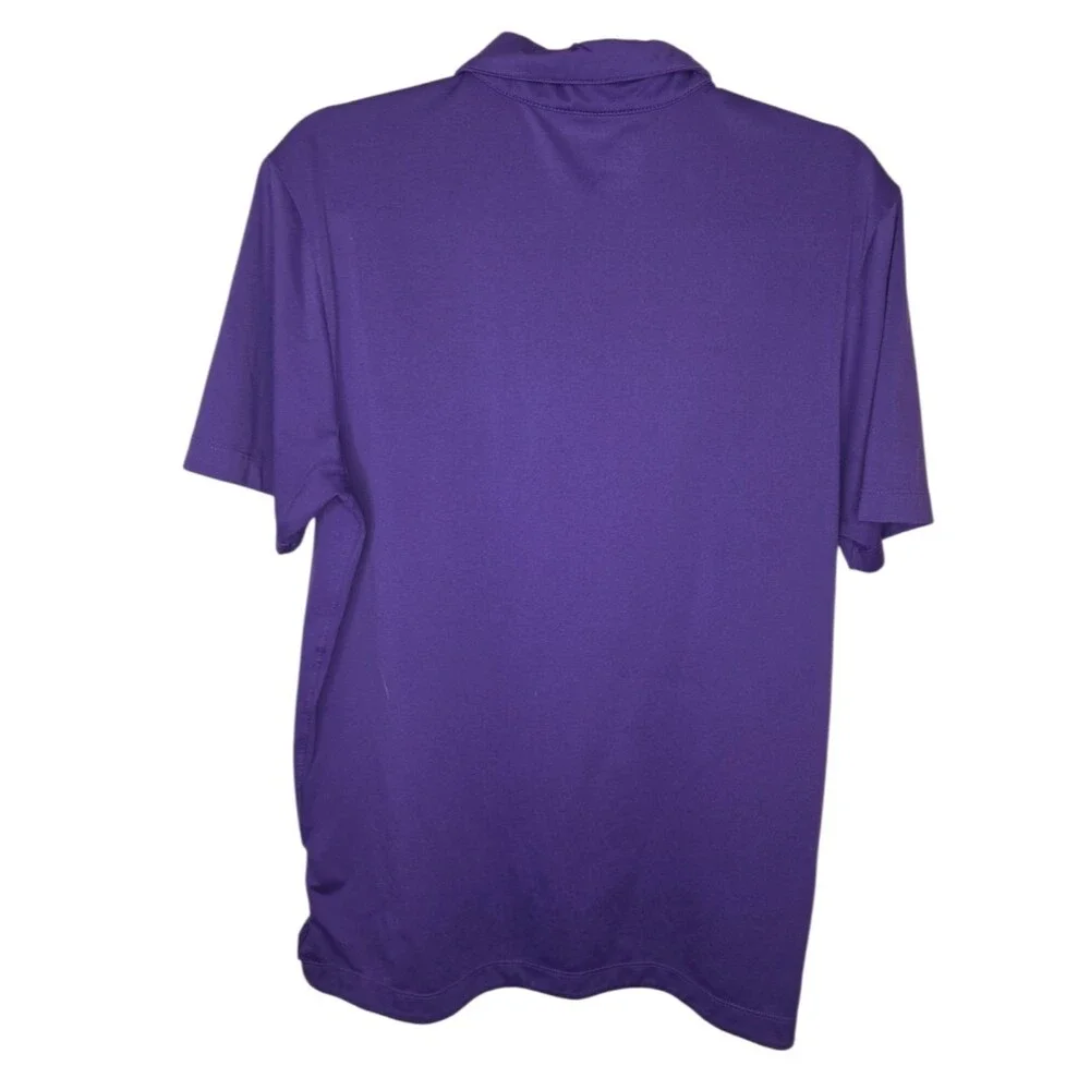 Nike Golf Dri-FIT Performance Purple Polo Shirt, Size Medium